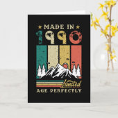 1990 Geboren Geburtstag Karte (Gelbe Blume)