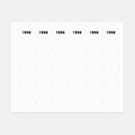 1990 Geburtsjahr Runde Aufkleber | Geburtstagsumsc
