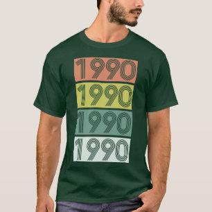 1990 Geburtstag Vintag T-Shirt