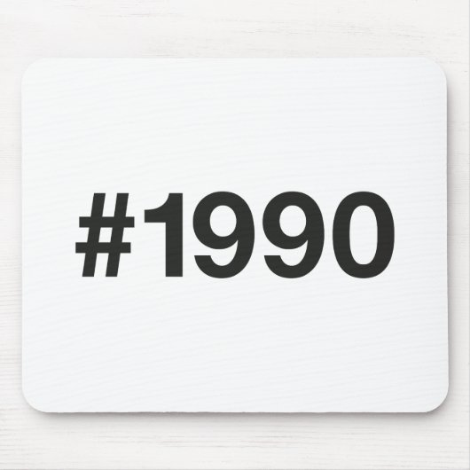 1990 Hashtag 35 Geburtstag Jahrestag Mousepad (Vorne)