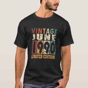 1990 Im Juni geboren Spruch zur Geburt T-Shirt