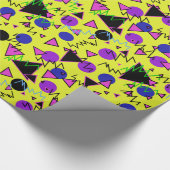 1990 mutiges geometrisches geschenkpapier (Ecke)