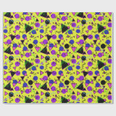 1990 mutiges geometrisches geschenkpapier (Flach)