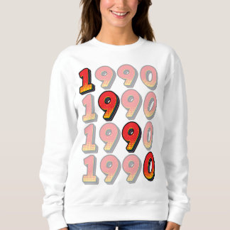 1990 Retro-Design Sweatshirt