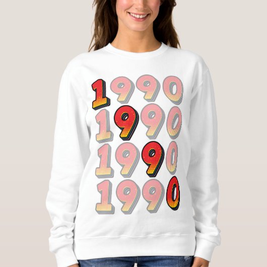 1990 Retro-Design Sweatshirt (Vorderseite)