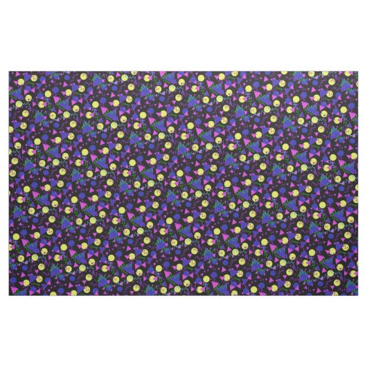 1990 retro Namegewebe Stoff (Fat Quarter (45,7 x 55,9 cm))