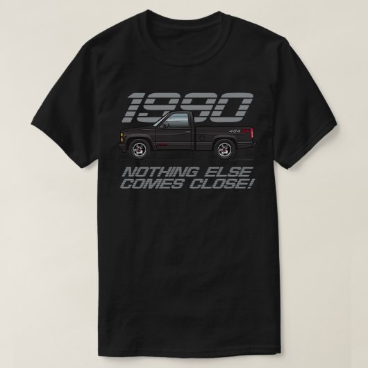 1990 Schwarz 454SS T-Shirt (Design vorne)