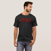 1990 (Vintag schwarz) T-Shirt (Vorne ganz)
