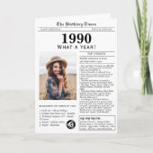 1990 Zeitungskarte Karte (Vorderseite)