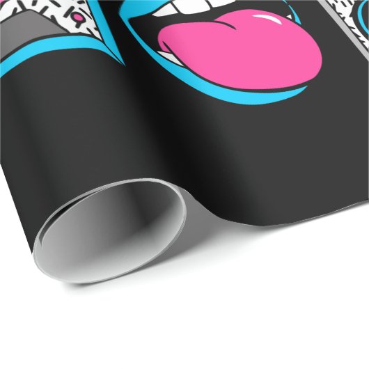 1990er Jahre hörte ich die 90er Jahre Geschenkpapier (Rolleneckpunkt)