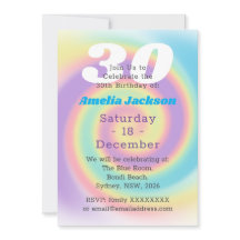 1990er Jahre Iridescent Rainbow 30th Birthday Part