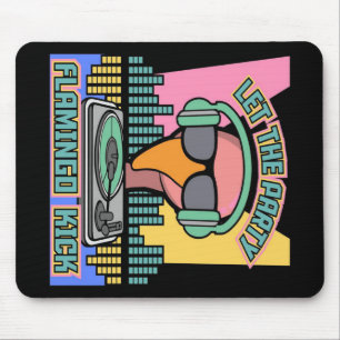 1990er Jahre Ließ das Party Flamingo Kick Animal V Mousepad
