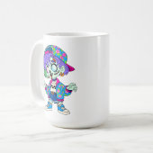 1990er Zombie Mädchen Kaffeetasse (Vorderseite Links)