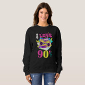 1990's 90s I Heart Nineties I Love The 90's Old Sc Sweatshirt (Vorne ganz)