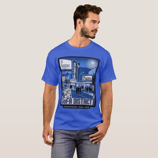 1990s SoFA District San Jose Active T-Shirt (Vorne ganz)