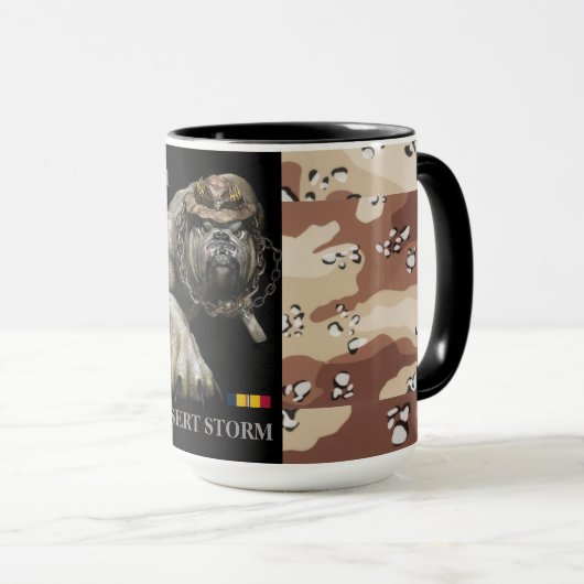 1991 DEVIL DOG COMBAT ACTION DESERT STORM TASSE (VorderseiteRechts)