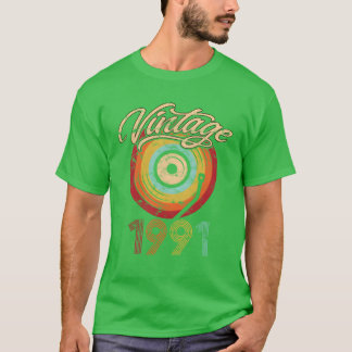 1991 Geburtstag Vinyl Vintage Freund T-Shirt