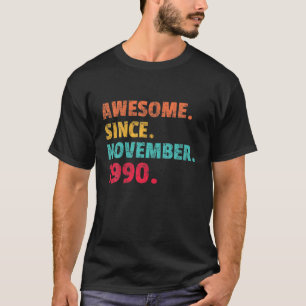 1991 Geburtstagsgeschenk Vintage 30. Geburtstag Re T-Shirt