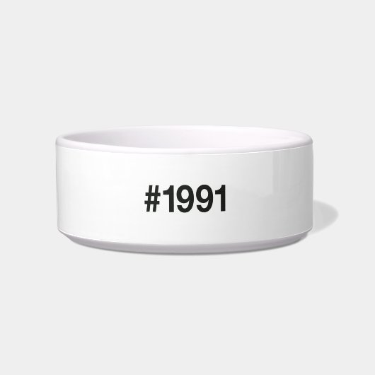 1991 Hashtag 34 Geburtstag Jahrestag Napf (Vorderseite)