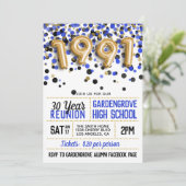 1991 High School Uni Wiedersehen Einladung (Stehend Vorderseite)