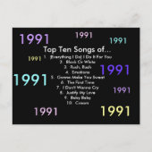 1991 Lieder Postkarte (Vorderseite)