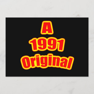 1991 Original Red Blk Karte