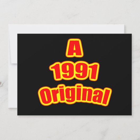 1991 Original Red Blk Karte (Vorderseite)