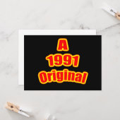 1991 Original Red Blk Karte (Vorderseite/Rückseite Beispiel)