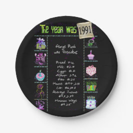 1991 Papierplatte für Fun-Facts Pappteller