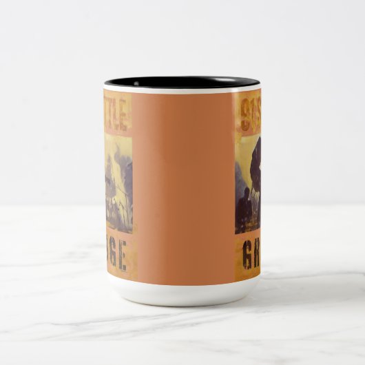 1991 Seattle Grunge Bands Zweifarbige Tasse (Mittel)