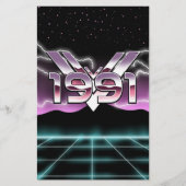 1991 Tech noir Briefpapier (Vorderseite)