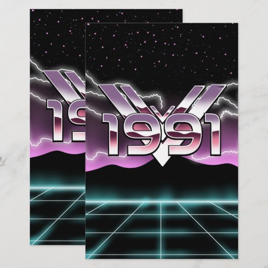 1991 Tech noir Briefpapier (Vorne/Hinten)