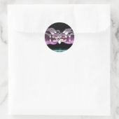 1991 Tech noir Button Throw Kissen Runder Aufkleber (Tasche)