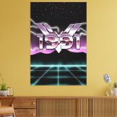 1991 Tech noir Leinwanddruck (Insitu (Wohnzimmer))