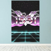 1991 Tech noir Leinwanddruck (Insitu (Holzboden))