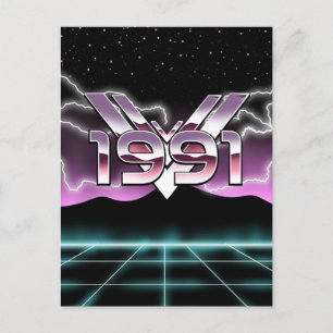 1991 Tech noir Postkarte