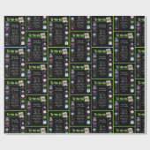 1991 - Trivia zum Geburtstag Geschenkpapier (Flach)