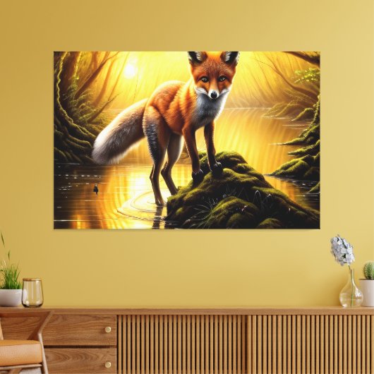 "1992" Fox Junting Leinwand art (Insitu (Wohnzimmer))