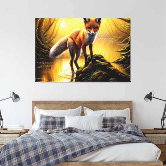 "1992" Fox Junting Leinwand art (Insitu (Schlafzimmer))