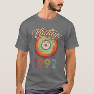 1992 Geburtstag Vinyl Vintage Junge T-Shirt