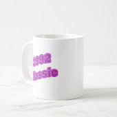 1992 klassisches Lila Kaffeetasse (Vorderseite Links)