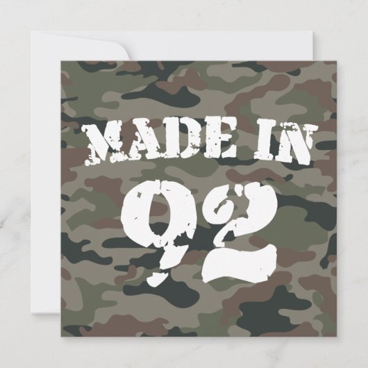 1992 Made In 92 Karte (Vorderseite)