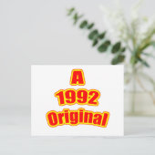 1992 Original Red Postkarte (Stehend Vorderseite)