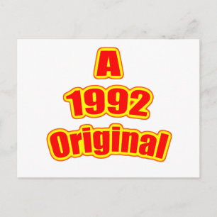 1992 Original Red Postkarte