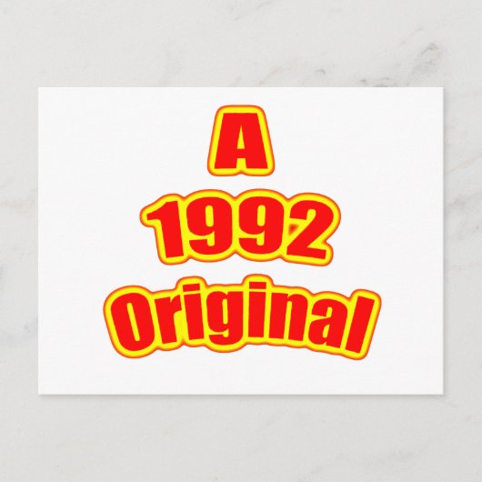 1992 Original Red Postkarte (Vorderseite)