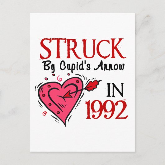 1992 von Cupids Pfeil Postkarte (Vorderseite)