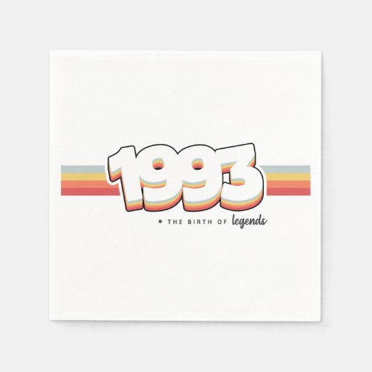 1993 Die Geburt von Legenden Serviette (Vorderseite)