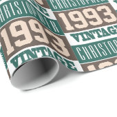 1993 geboren geschenkpapier (Rolleneckpunkt)