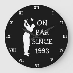 1993 Golfer Geburtstag 30. lustig Siebziger Par Große Wanduhr