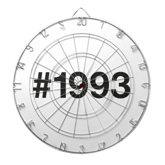 1993 Hashtag 32 Geburtstagsfeier Dartscheibe (vorne)
